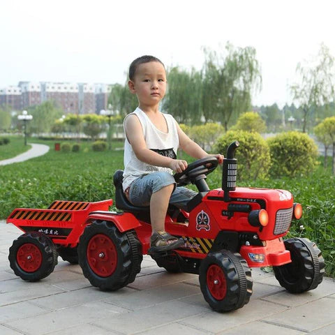 Brand New Battery Operated Red Ride on Tractor for Kids | with Powerful Motor System