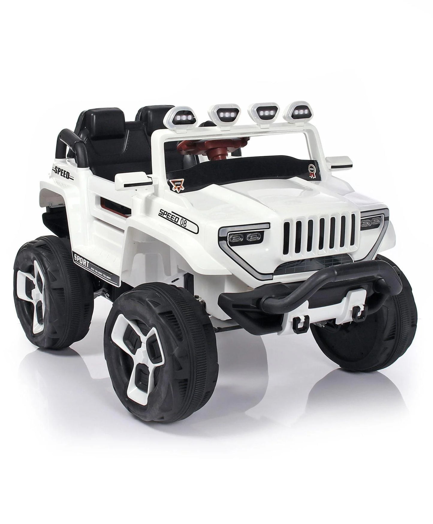 2023 4 Wheel Drive on 12v White Bugatti for Kids & Toddlers