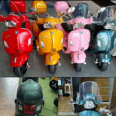 12V Metallic Paint Vespa Scooter for Kids | Battery Operated