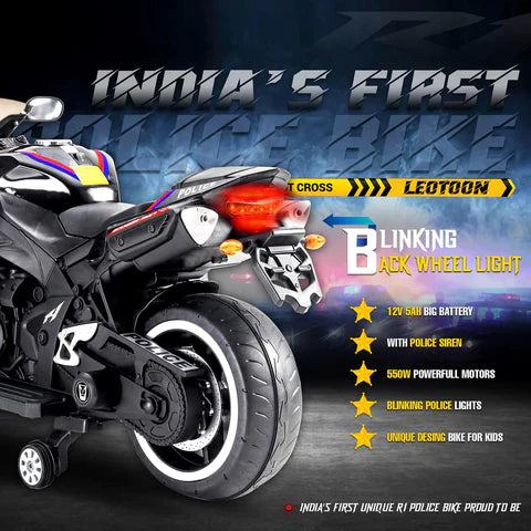 Yamaha R1 12V Battery Operated Motor Bike for Kids | Rechargeable Battery