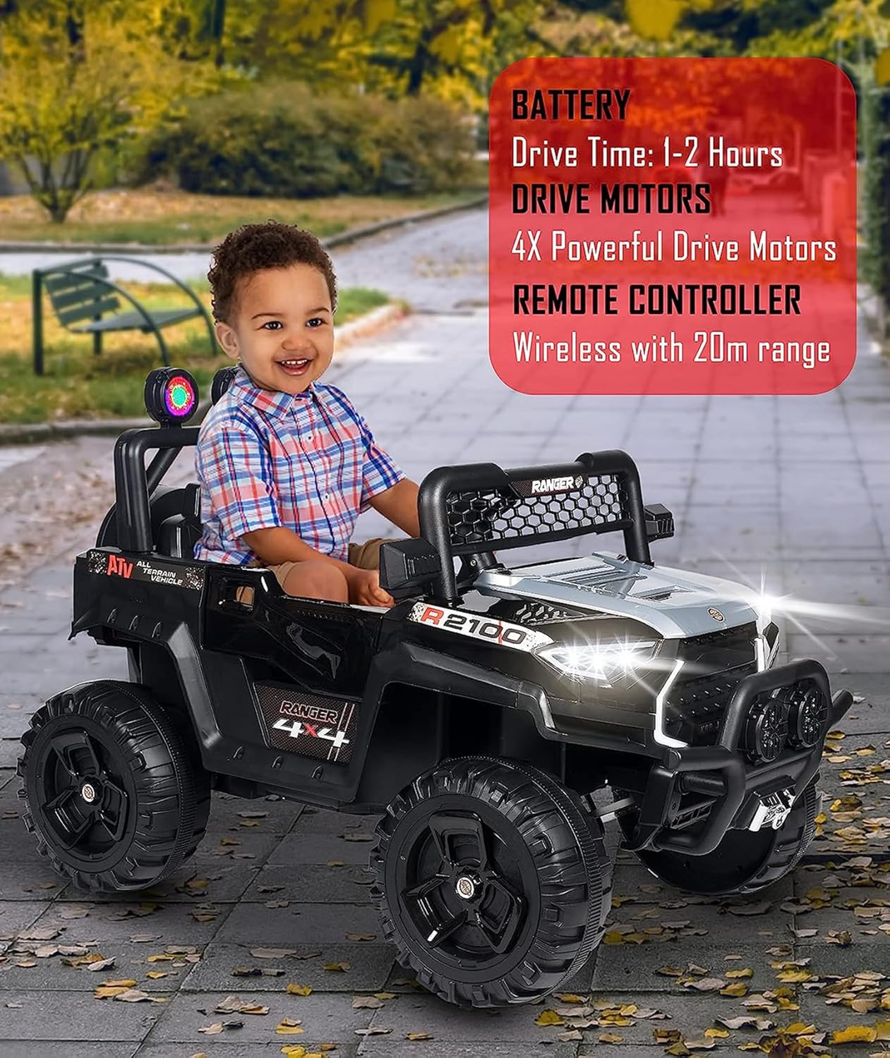 Ride-On Rechargeable Mirage Kids Jeep SUV Car with Remote Controller