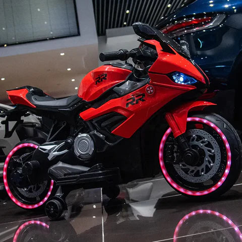 Kids Ride on Bike S1000RR Hand Accelerator Foot Brake Big Size