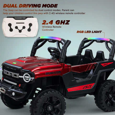 Kids Jeep 4*4 Wheel Drive | Remote & Parent Control