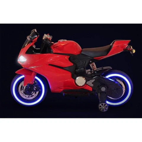 12V Ride on Kids Ducati Motor Bike - Metallic Paint