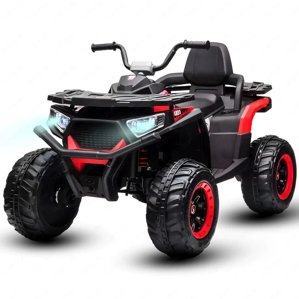 Adventura ATV 12V Rechargeable Battery-Operated Ride on Bike for Kids Bike with Light, USB, Music. with -Rubber tires