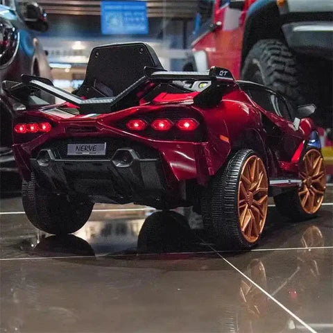 Red Lamborghini Electric Sports Ride on Car for Kids | 4 Channel Parental Control