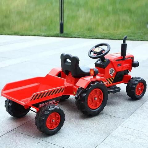 Brand New Battery Operated Red Ride on Tractor for Kids | with Powerful Motor System