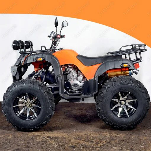 ATV bike, 200cc | 4 stroke engine | LED headlight | Rubber wheel | Off road vehicles- in india